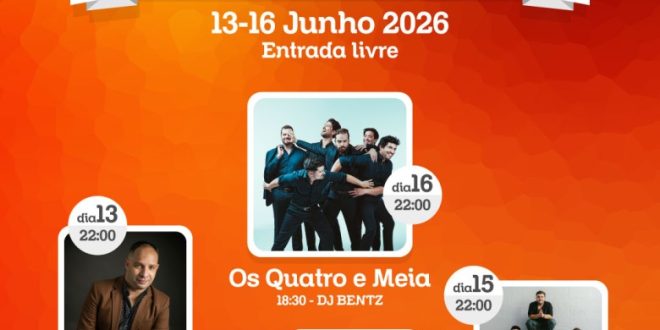 Festas da Cidade de Olhão 2026: quatro noites de música
